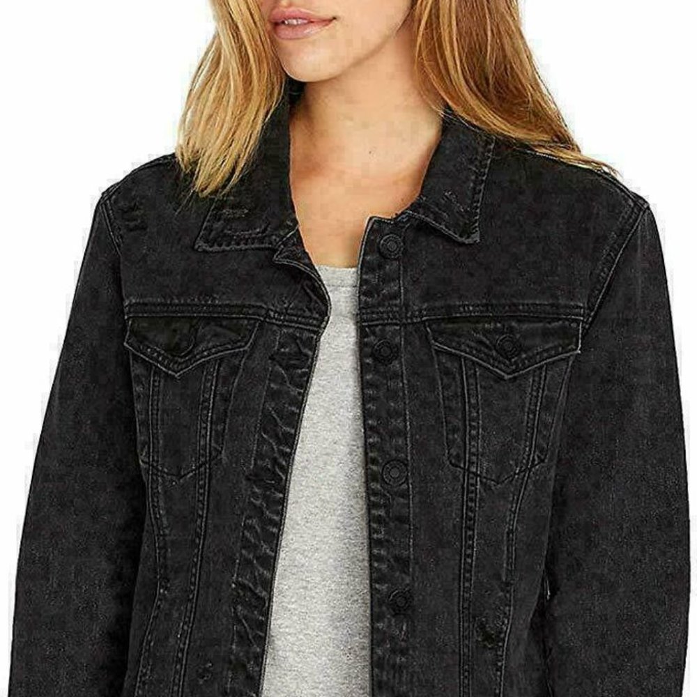 Buffalo David Bitton Womens Rigid Denim Jean Jacke - Picture 2 of 7